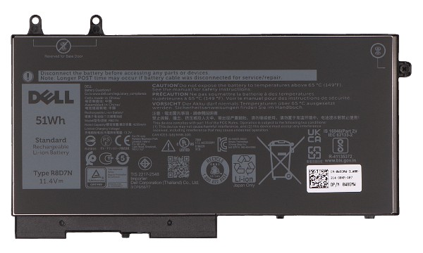 451-BCQZ Batterij (3 cellen)