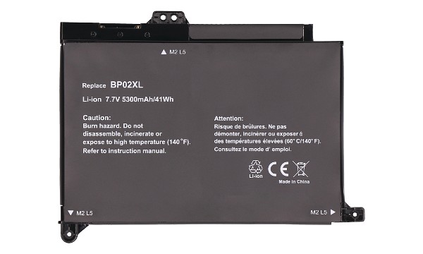 Pavilion 15-au150TX Batterij (2 cellen)