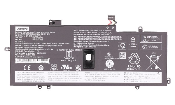 ThinkPad X1 Yoga Gen 5 20UC Batterij (4 cellen)